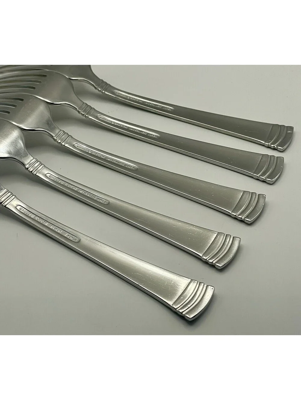 (5) Reed And Barton HOLBROOK Stainless 18/10 Korea Dinner Fork Lot ~ 8”